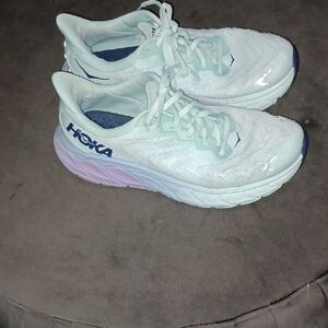 Hoka Mint and Lavender Athletic Shoes size 10